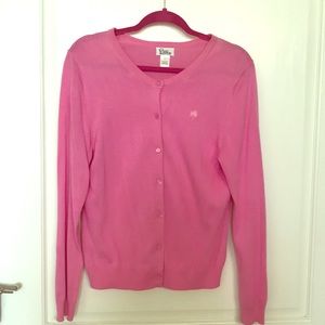 Lilly Pulitzer Pink Cardigan SZ L